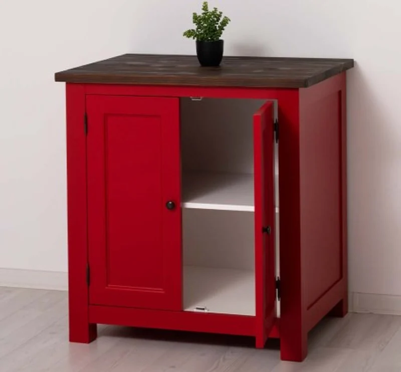 Casa Padrino Küchenschrank im Landhausstil mit 2 Türen, 86 x 65 x 90 cm