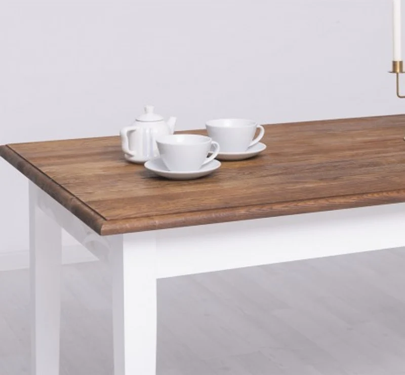 Casa Padrino Esstisch im Landhausstil mit Eichenholzplatte, 210 x 90 x 78 cm