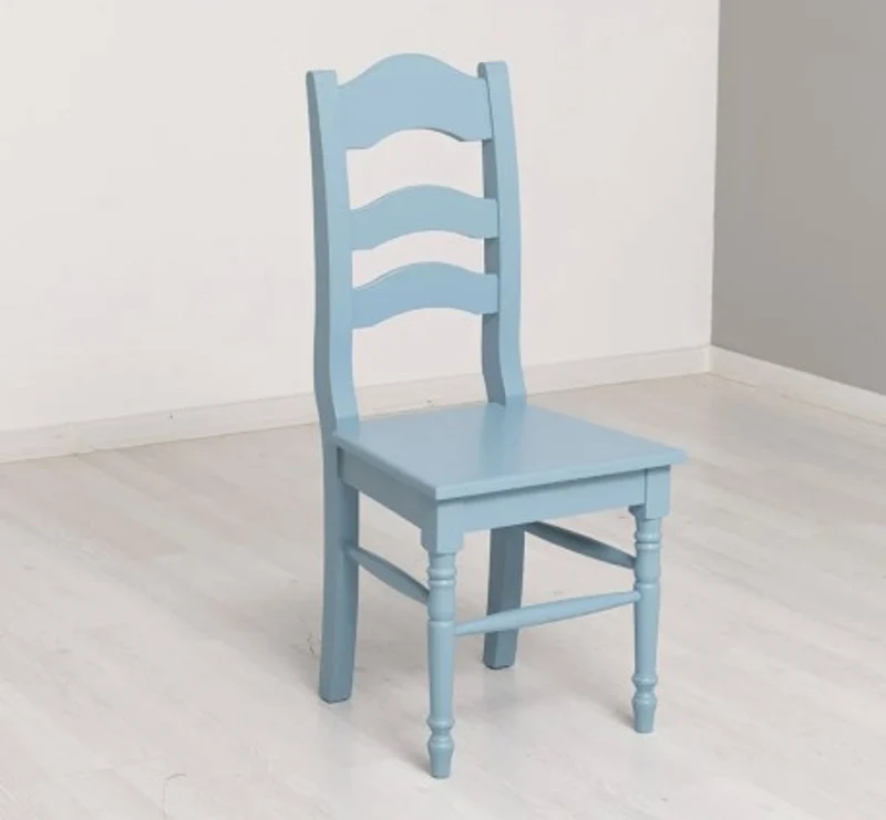 Casa Padrino Stuhl im Landhausstil Himmelblau, 44 x 44 x 102 cm