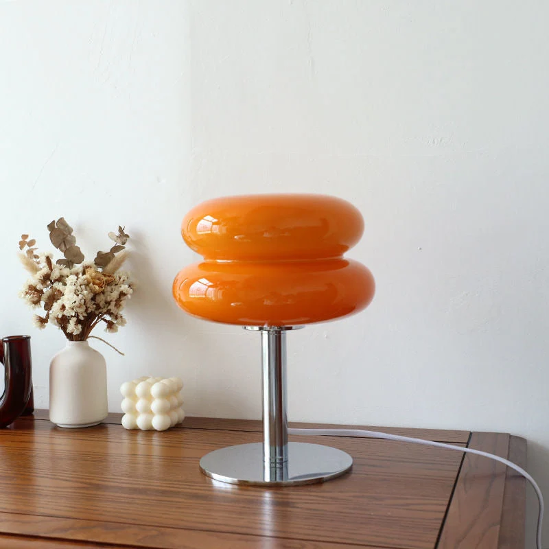 Tafellamp Glazen Ei Italiaans Designer Design LED Dimbaar Slaapkamer Woonkamer Studeerkamer Sfeerverlichting Draaiknop IJzer Glas