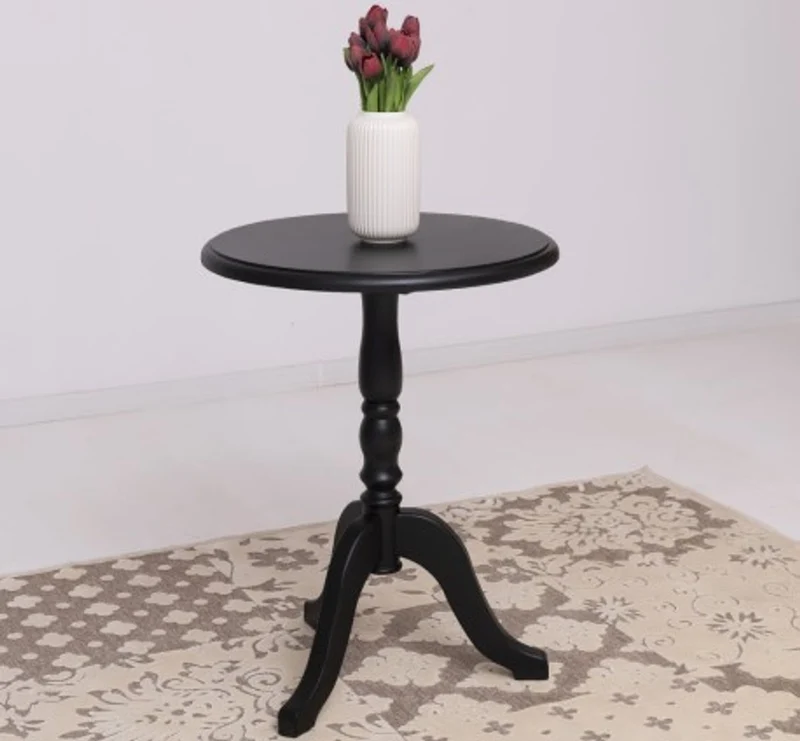 Casa Padrino Couchtisch im Landhausstil Schwarz, 60 x 60 x 78 cm