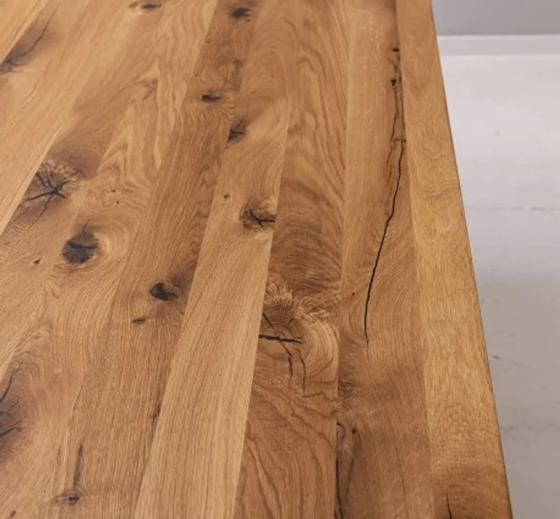 Casa Padrino Esstisch im Landhausstil mit Eichenholzplatte, 180 x 90 x 78 cm