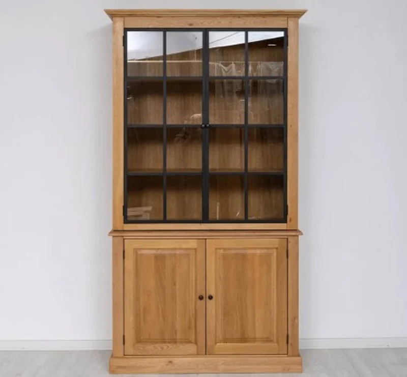 Casa Padrino Vitrine im Landhausstil, 130 x 50 x 230 cm