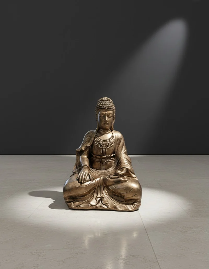 Casa Padrino Luxus Deko Skulptur Statue Buddha H. 59 cm - Deko Skulptur - Deko Figur - Tierfigur - Gartendeko