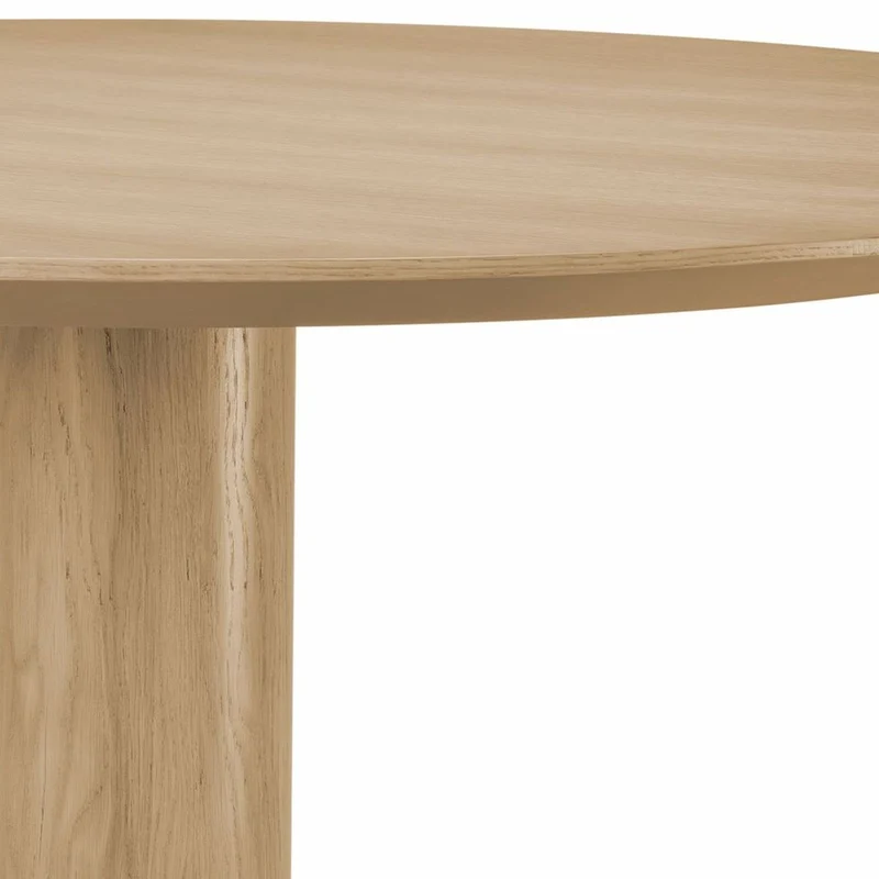 Casa Padrino Luxus Esstisch Naturfarben / Bronze Ø 132 cm - Esszimmer Möbel