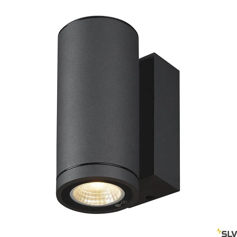 Enola LED Wandaufbauleuchte Round S Single Outdoor Anthrazit