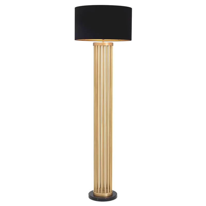 Eichholtz Floor Lamp Condo Antik Messing - Stehleuchte mit Stabsäule ohne Schirm