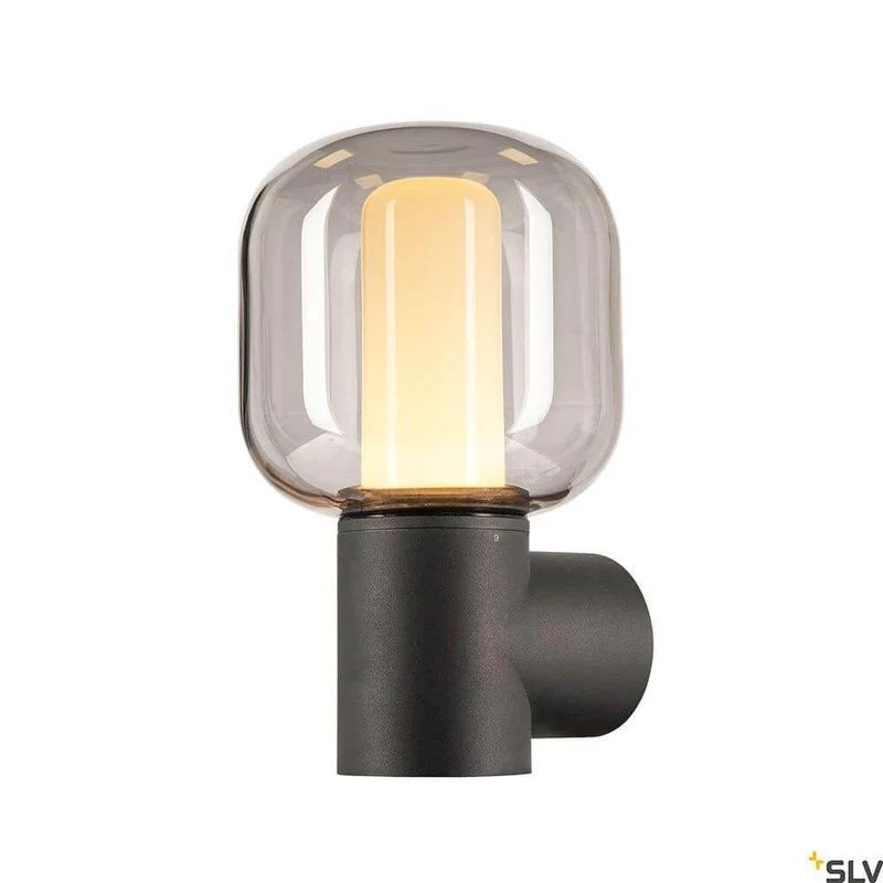 Ovalisk Outdoor LED Wandlampe Anthrazit CCT