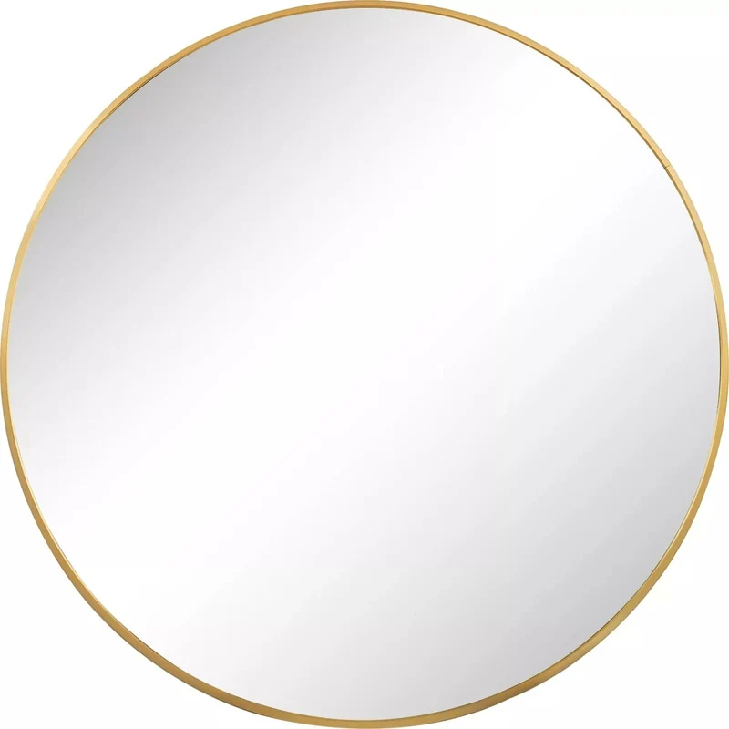 Casa Padrino Luxus Wandspiegel Gold Ø 120 cm - Großer Runder Spiegel