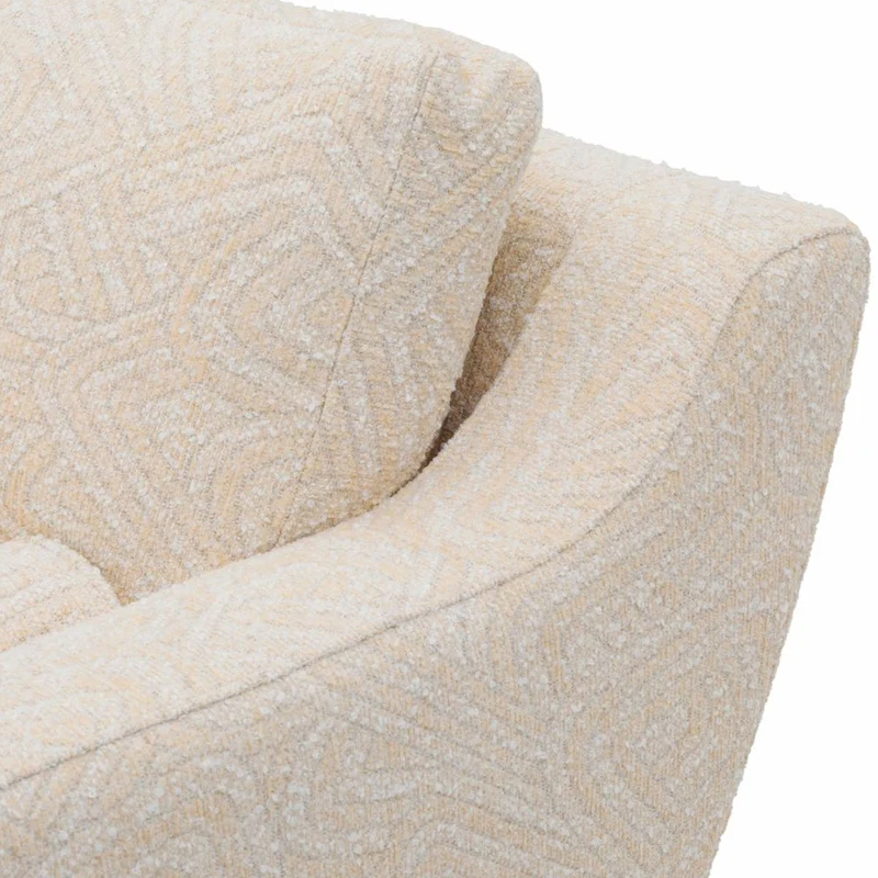 Casa Padrino Luxus Sofa Creme / Schwarz 325 cm - Hotel Möbel - Wohnzimmer Möbel - Luxus Möbel - Luxus Interior