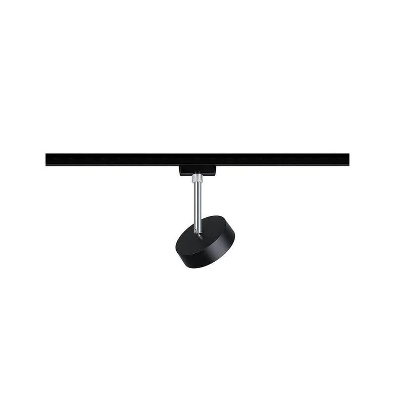 U-Rail LED Schienenspot Circle Einzelspot Dimmbar Schwarz-Matt, Chrom