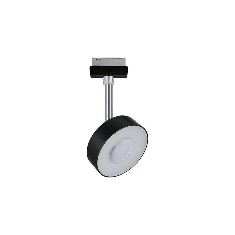 U-Rail LED Schienenspot Circle Einzelspot Dimmbar Schwarz-Matt, Chrom