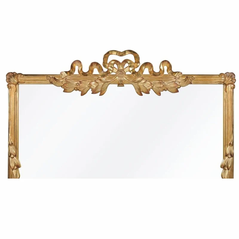 Casa Padrino Luxus Barock Spiegel Gold H. 130 cm - Barockstil Möbel
