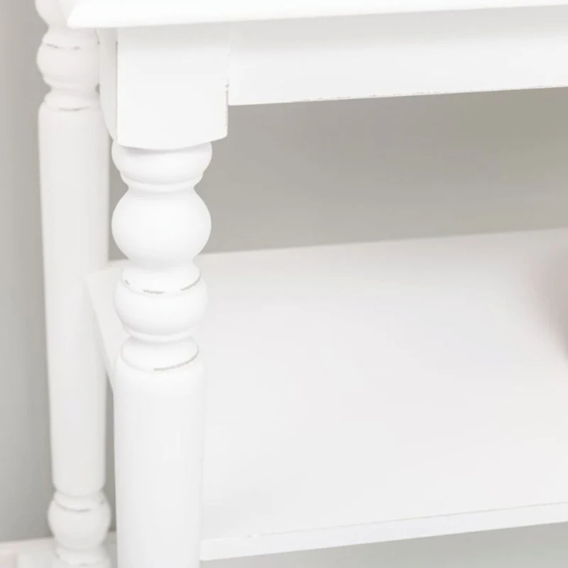 Casa Padrino Landhausstil Massivholz Konsole Weiß 180 cm - Landhausstil Möbel