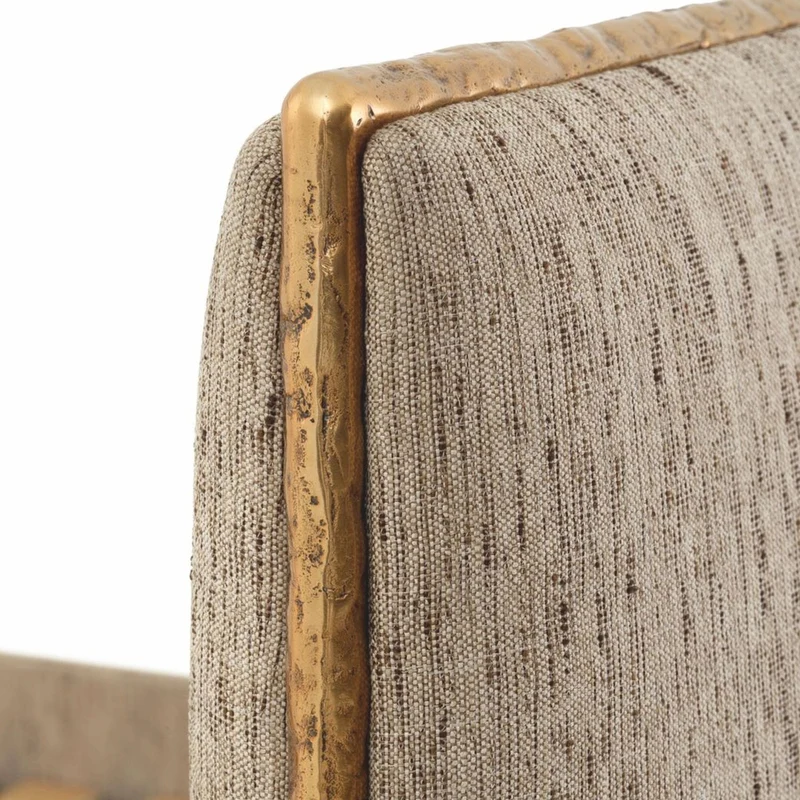Casa Padrino Luxus Doppelbett Beige / Antik Gold 160 x 200 cm - Schlafzimmer Möbel