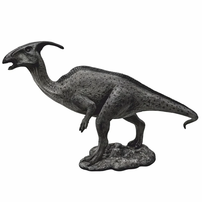 Casa Padrino XXL Deko Skulptur Dinosaurier Parasaurolophus Dunkelgrau 298 cm