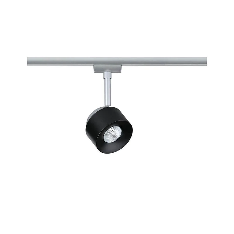 U-Rail LED Schienenspot Pane Einzelspot Schwarz, Chrom