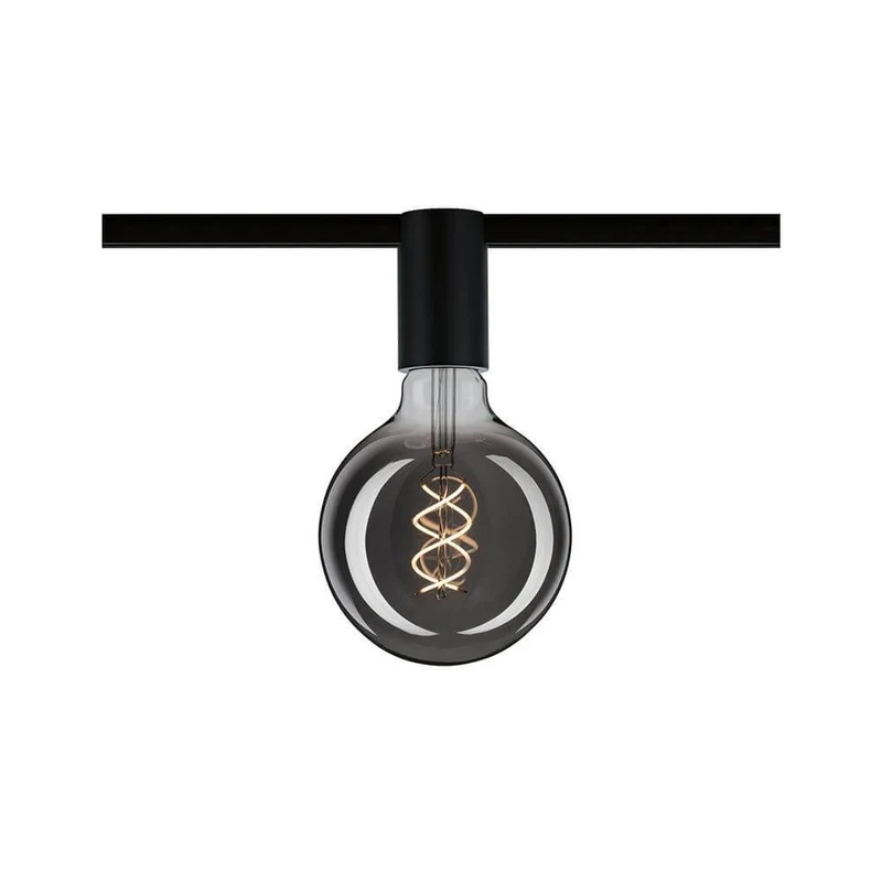 U-Rail Schienenspot Socket Einzelspot Schwarz