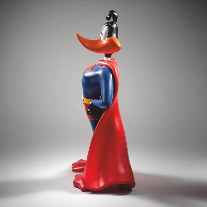 Casa Padrino XXL Deko Skulptur Ente Bunt H. 160 cm - Große Deko Figur