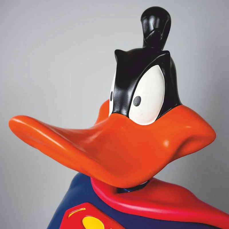 Casa Padrino XXL Deko Skulptur Ente Bunt H. 160 cm - Große Deko Figur
