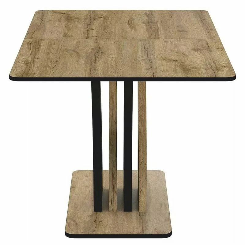 Casa Padrino Esstisch Braun / Schwarz 120-160 cm - Ausziehbarer Küchentisch