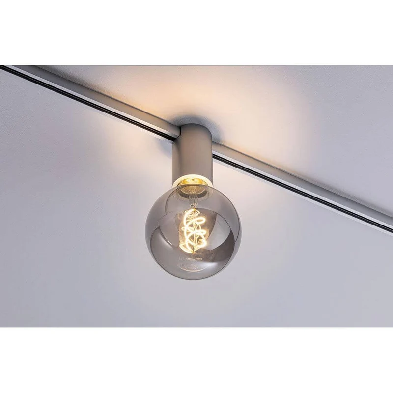 U-Rail Schienenspot Socket Einzelspot Chrom-Matt