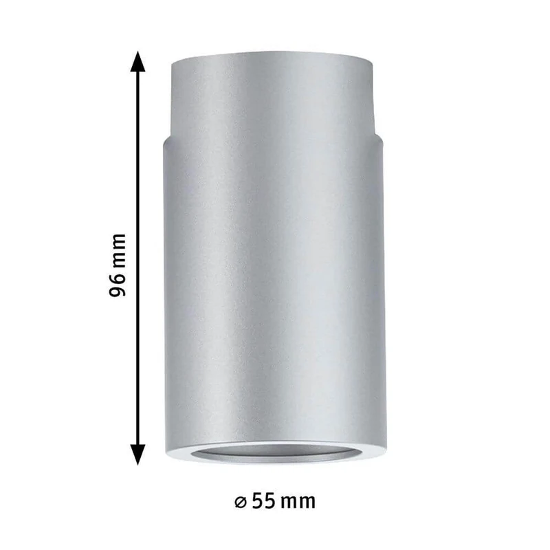 U-Rail Schienenspot Socket Einzelspot Chrom-Matt