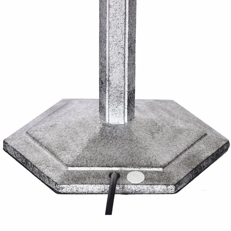 Casa Padrino Art Deco Tiffany Tischleuchte Weiß / Schwarz / Silber H. 48 cm - Tiffany Leuchten