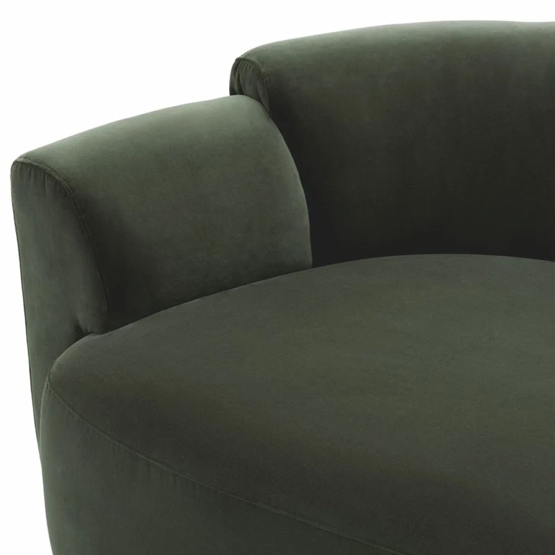 Casa Padrino Luxus Sofa Grün / Schwarz 232 cm - Hotel & Wohnzimmer Möbel