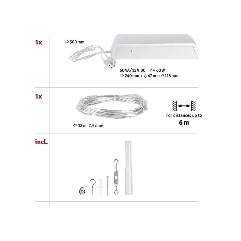CorDuo Seilsystem Basis-Set Chrom-Matt