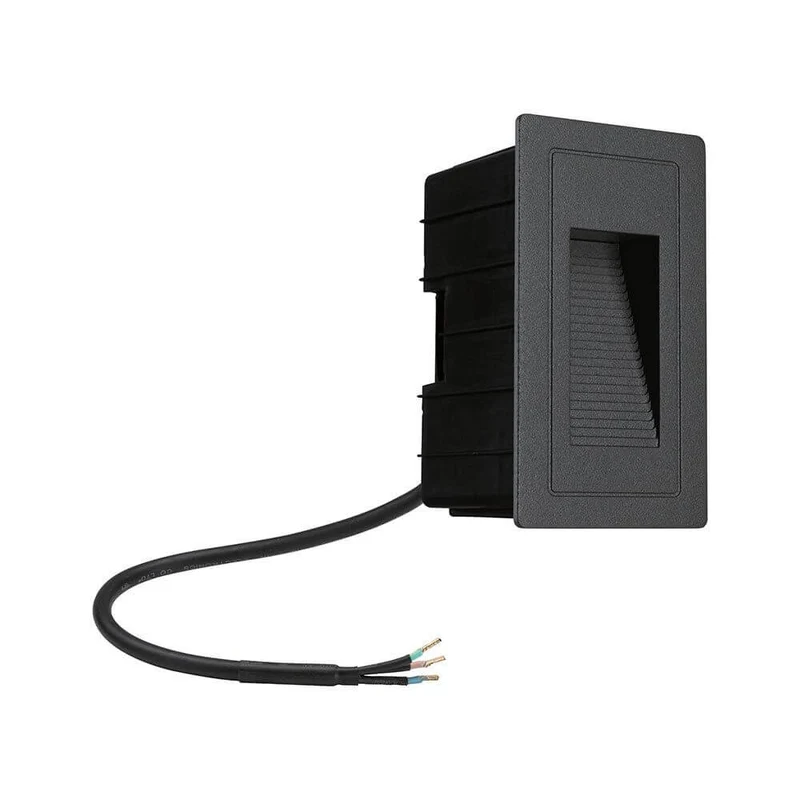 LED Außen-Wandeinbauleuchte High Schwarz IP65