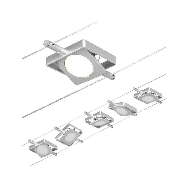 CorDuo LED Seilsystem Mac Basissett Chrom-Matt