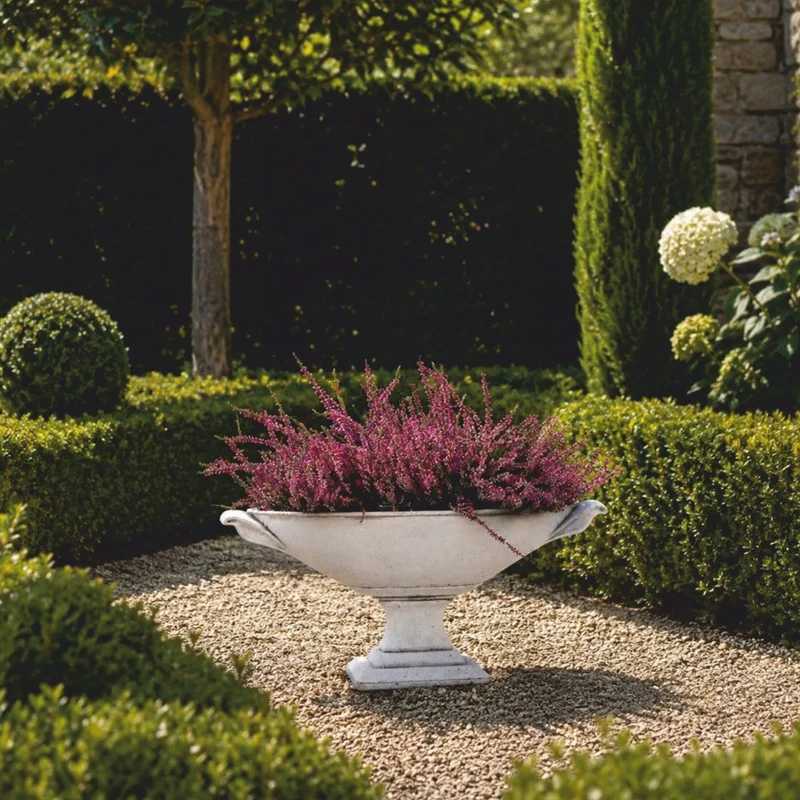Casa Padrino Barock Garten Deko Blumentopf Weiß 64 cm - Barockstil Pflanzentopf