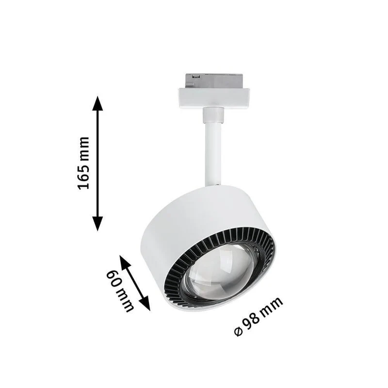 U-Rail LED Schienenspot Aldan Einzel-Spot Dimmbar Weiß, Schwarz