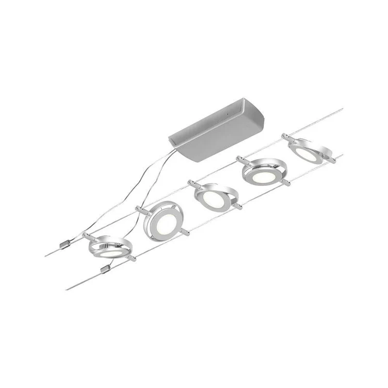 CorDuo LED Seilsystem Round Mac Basis-Set Chrom-Matt