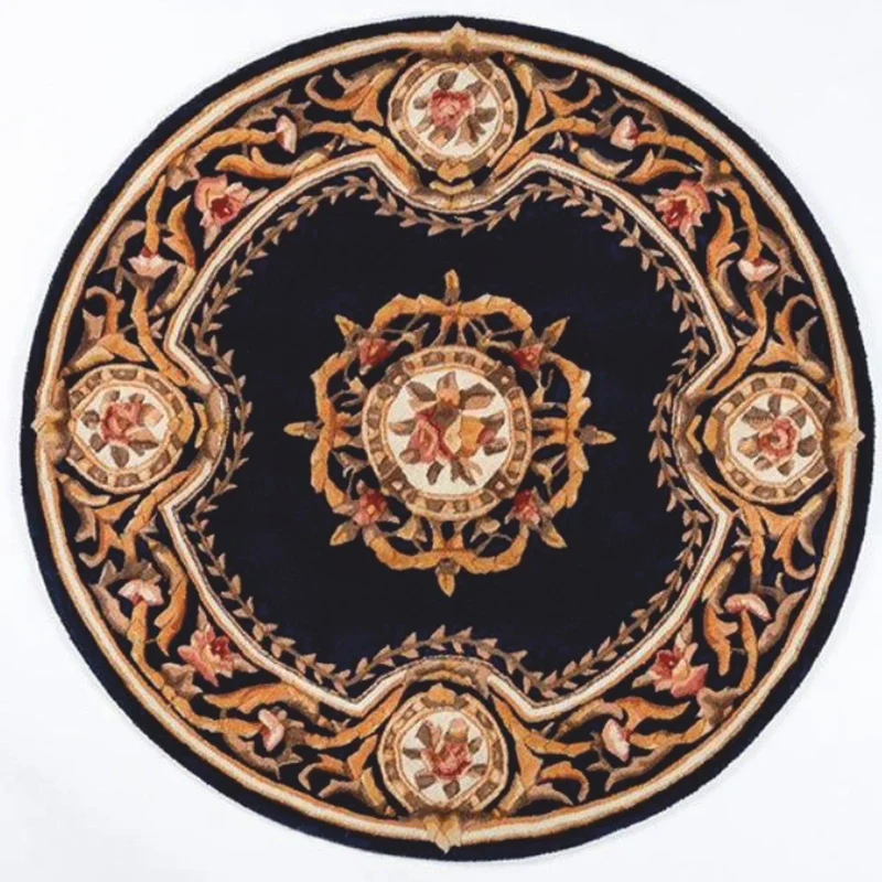 Casa Padrino Luxus Barock Wohnzimmer Teppich Schwarz / Beige - Verschiedene Größen