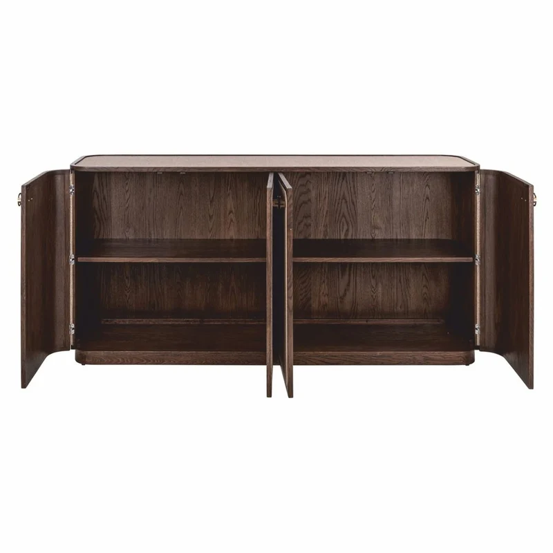 Casa Padrino Luxus Eichenholz Sideboard mit 4 Türen Braun 180 cm - Luxus Möbel