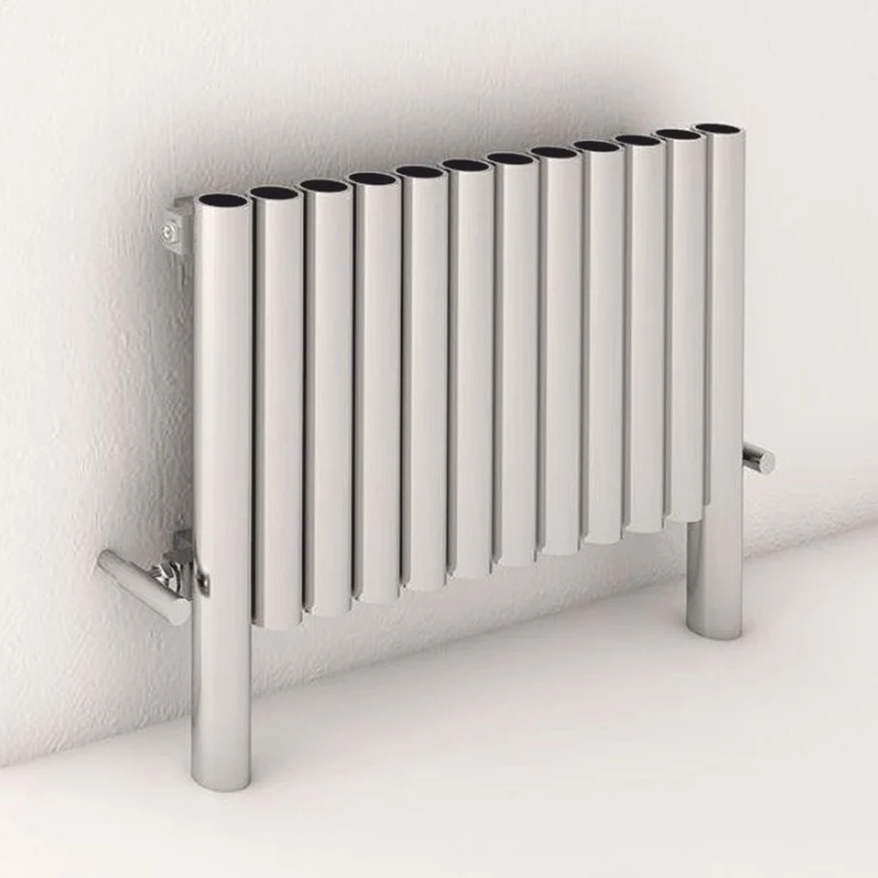 Casa Padrino Luxus Edelstahl Wandheizung Silber 77,5 cm - Luxus Wandheizkörper
