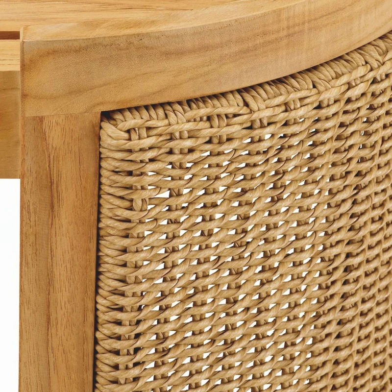 Casa Padrino Luxus Gartentisch Naturfarben 100 cm - Outdoor Garten Couchtisch