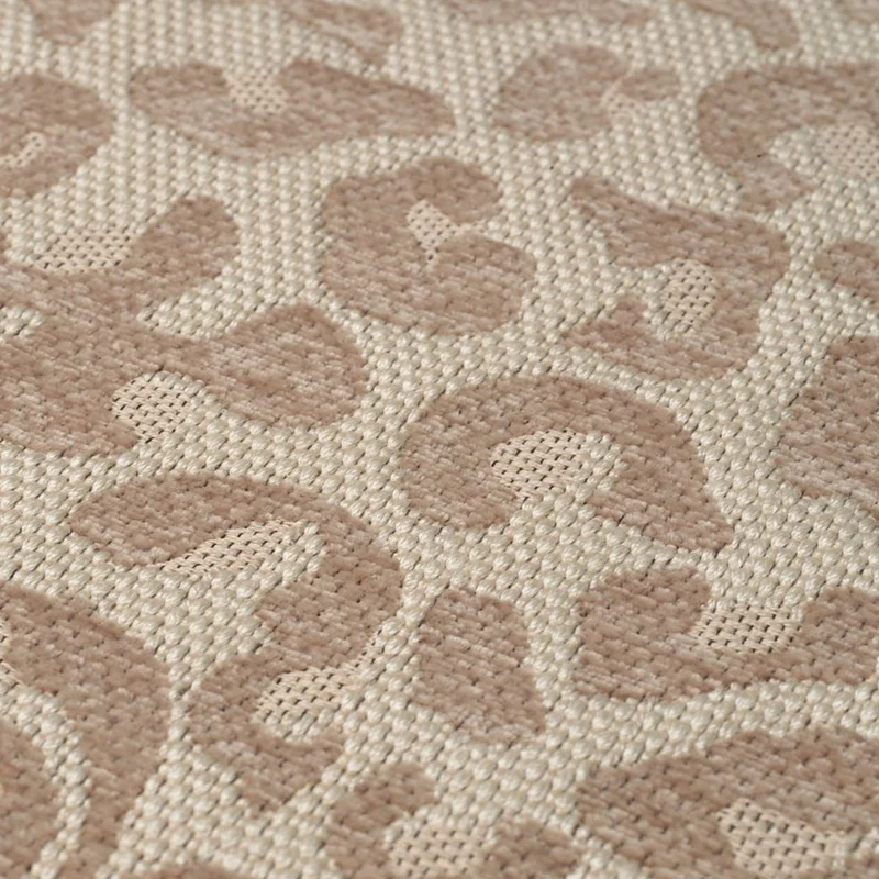 Casa Padrino Luxus Hocker mit Leoparden Design Beige - Luxus Wohnzimmer Möbel