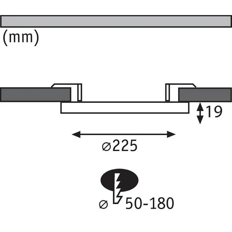 LED Einbaupanel 2 in 1 Cover-it mit Sensor Weiß