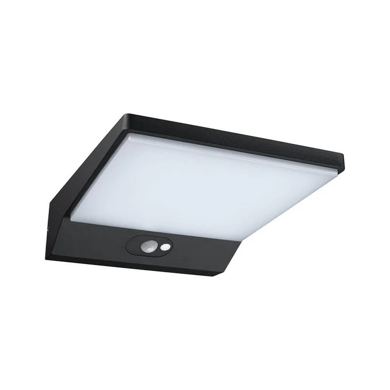 Solar LED Außenwandlampe Ronas Bewegungsmelder Grau