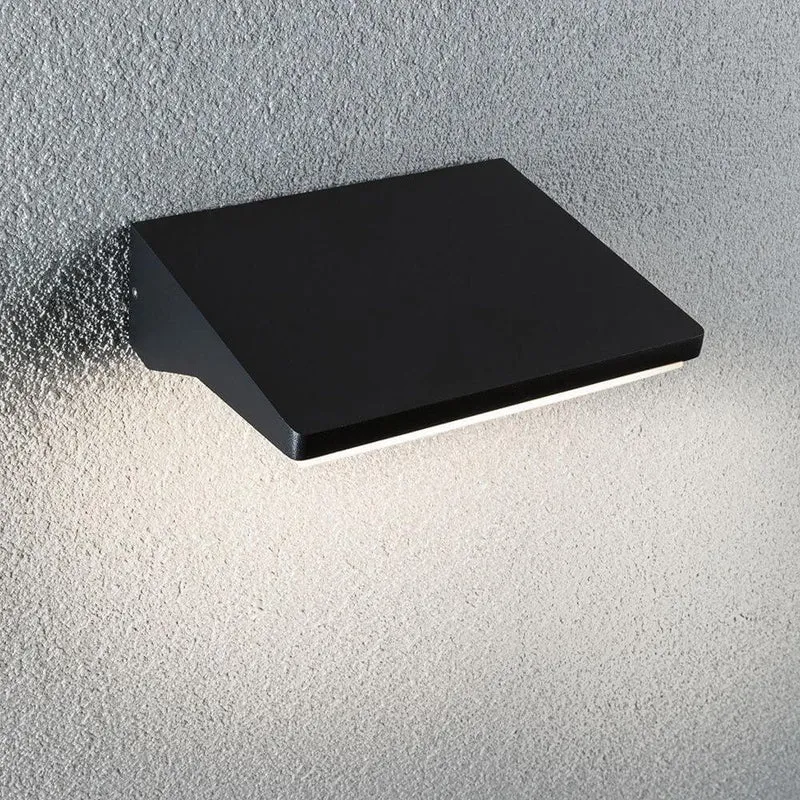 LED Außenwandleuchte Ronea Bewegungsmelder Alu, Dunkelgrau IP44