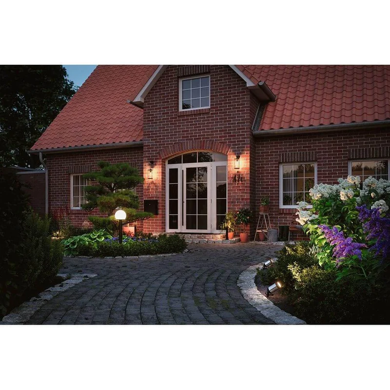 Plug & Shine LED Gartenstrahler Classic Basis-Set Anthrazit IP65