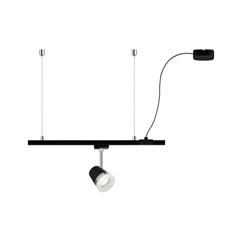 U-Rail Einspeisung 2m Kabel Schwarz-Matt