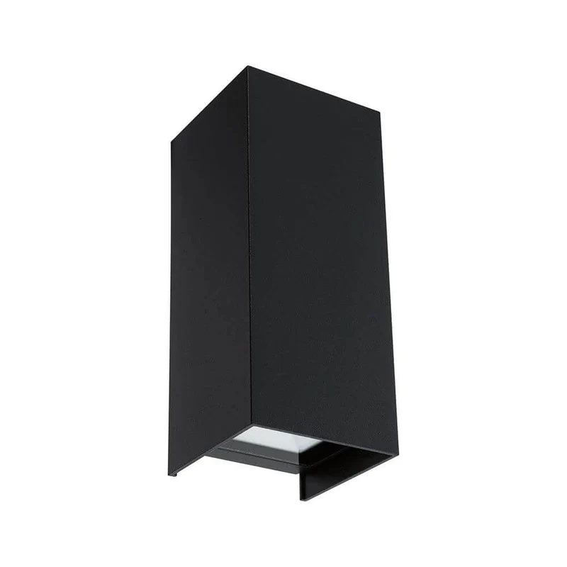 LED Außenwandleuchte Flame Eckig 65x70mm Anthrazit