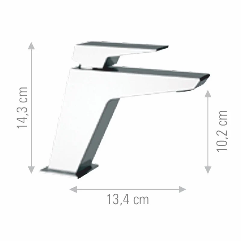 Casa Padrino Luxus Waschtischarmatur Chrom H. 14,3 cm - Badezimmer Accessoires - Made in Italy