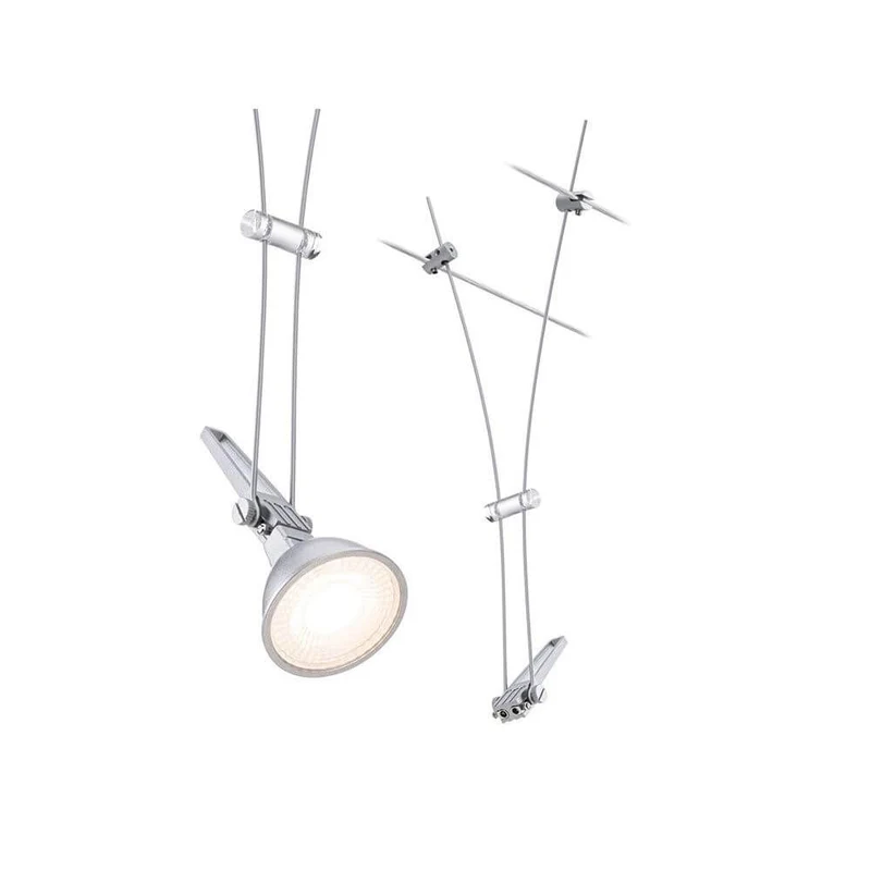 CorDuo Seilsystem Comet Einzelspot Chrom-Matt