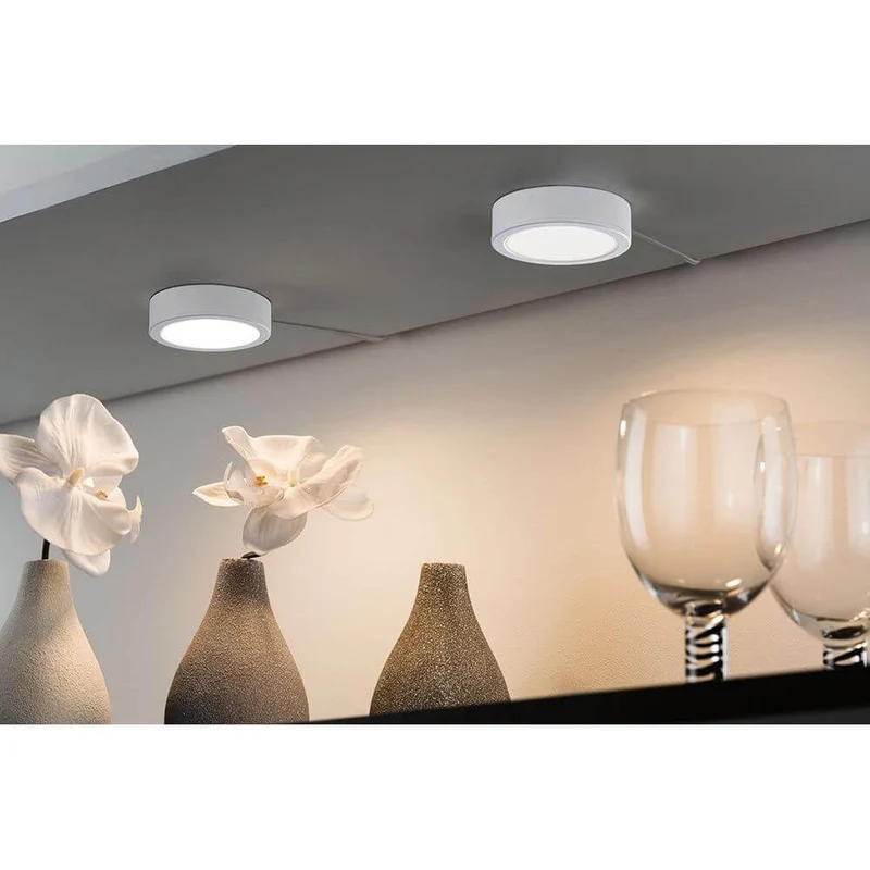 LED Unterschrankleuchte Pukk Rund 6,5cm Weiß