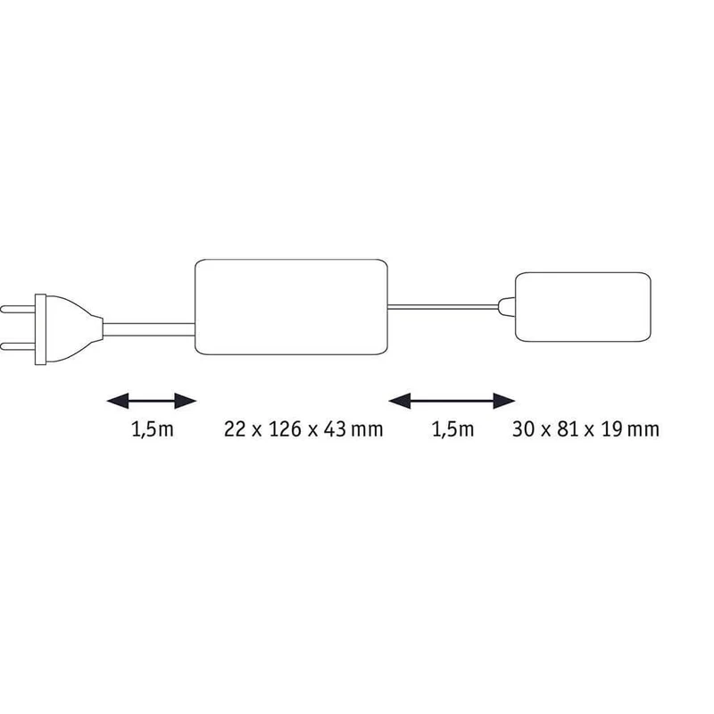 Clever LED Spot Trigo Weiß 12W Nickel-Gebürstet